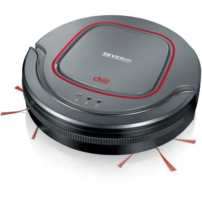Aspirateur robot SEVERIN - Batterie Lithium 128V - Autonomie 90min. - Réservoir 350ml - Silencieux 65dB
