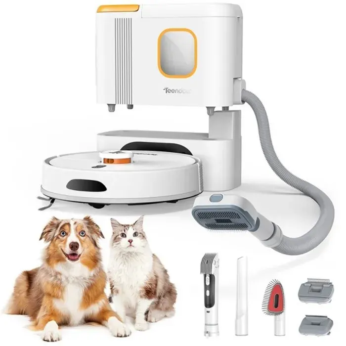 Aspirateur Robot TEENDOW D20S Max+ Aspiration 6000 Pa Navigation LDS Autonomie 70 Jours