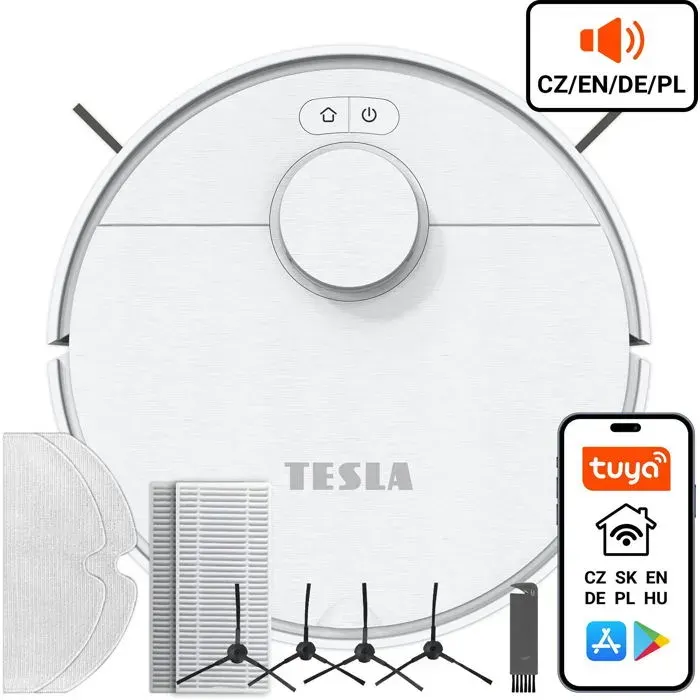 Aspirateur Robot - TESLA - RoboStar iQ550 - HEPA H13 - Navigation Laser - 120 min Autonomie