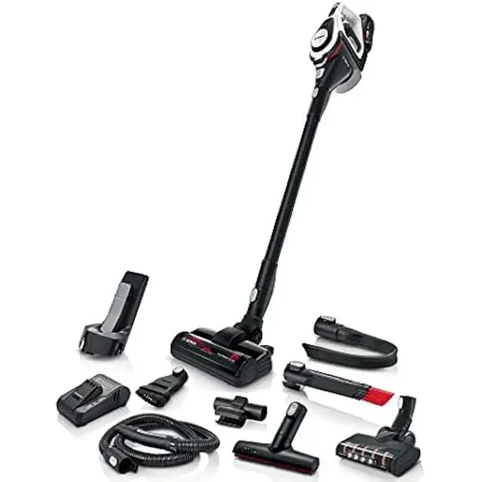 Aspirateur sans fil Bosch BSS825ALL Serie 8 - Blanc - Collecte des poussières - Batteries rechargeables - 40 min