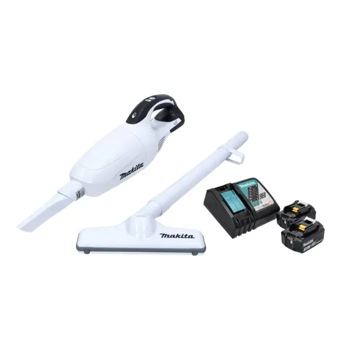 Aspirateur sans fil - Makita - DCL 181 - 18V - Blanc - 2x Batteries 30Ah - Chargeur inclus — coloris Blanche