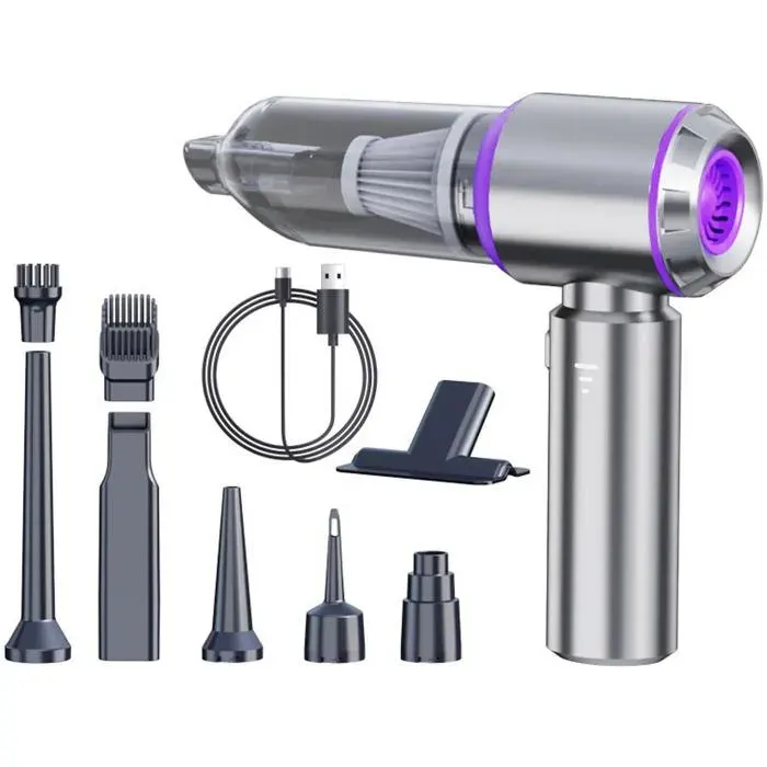 Aspirateur Sans Fil Multifonction 4-en-1 Haute Puissance avec Batterie 6000mAh et Écran LED