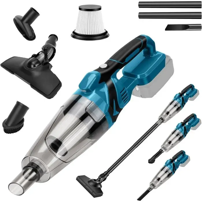 Aspirateur sans fil multifonction - Compatible batteries Makita 18 V - Puissance daspiration 10 000 Pa