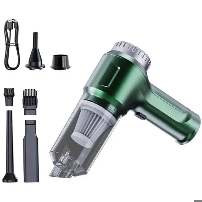 Aspirateur sans fil portable 4-en-1 11000 Pa haute puissance Moteur sans balais Anti-poils animaux Pour voiture maison bureau