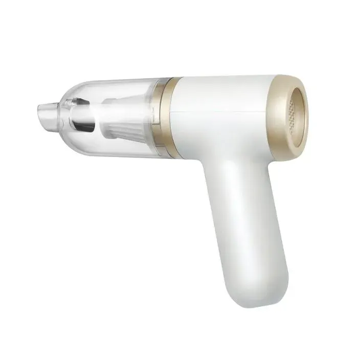 Aspirateur sans fil portable voiture maison 16000Pa main puissante rechargeable silencieux 4000mAh multi-usageblanc