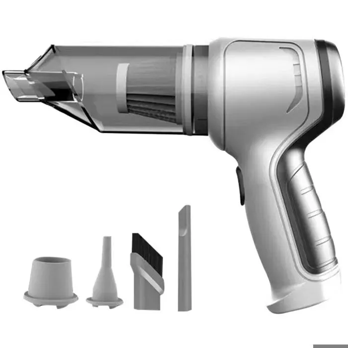 Aspirateur sans fil portatif pour la maison 3 en 1 : aspiration soufflage collecteur multifonction pour poussières sèches et