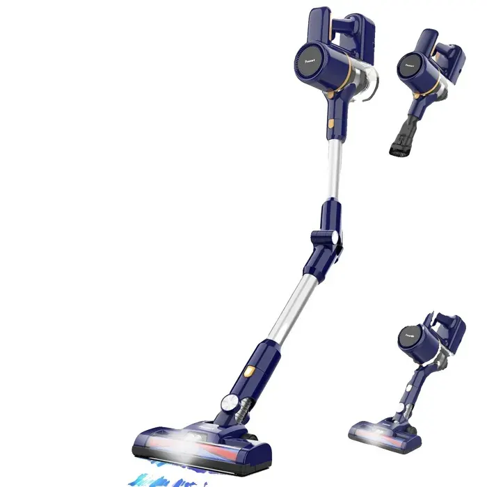 Aspirateur sans fil puissance daspiration de 55KPa batterie amovible Bleu noir UE
