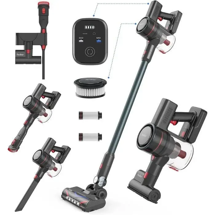 Aspirateur sans fil - Redkey - P9 - 30000 Pa - 8 en 1 - Autonomie 60 min