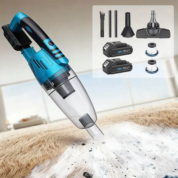 Aspirateur sans fil - RONTALY - 2 en 1 - Compatible Makita 18 V - Autonomie 60 min - Portable rechargeable