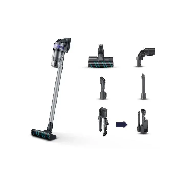 Aspirateur sans fil - SAMSUNG - VS20T7533T4/ET - Multicolore - 08 L - HEPA - 550 W