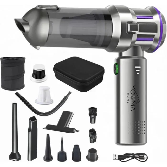 Aspirateur sans Fil - UNDERSCORE - YOUMA - 21000Pa - Moteur Brushless - Poubelle Pliable