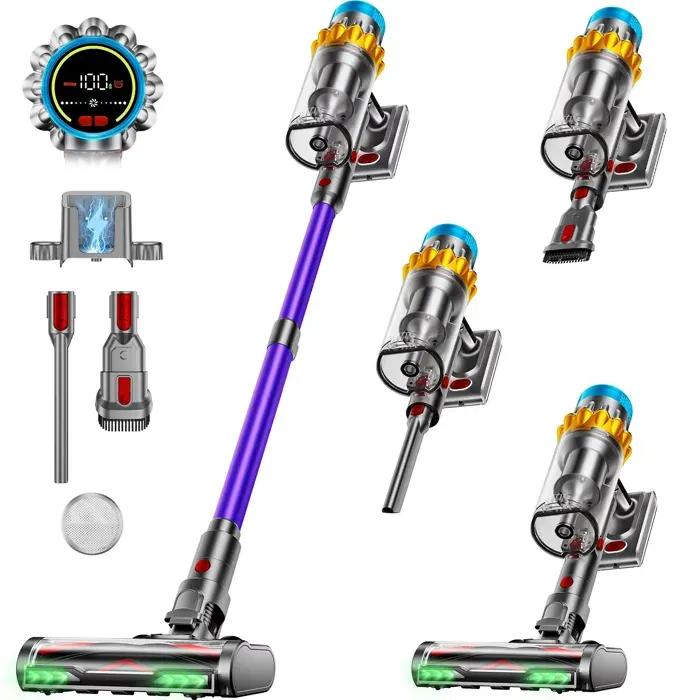 Aspirateur sans fil X15 Pro 650W forte aspiration 65KPA pour poils danimaux et tapis autonomie 70 minutes nettoyage domestique