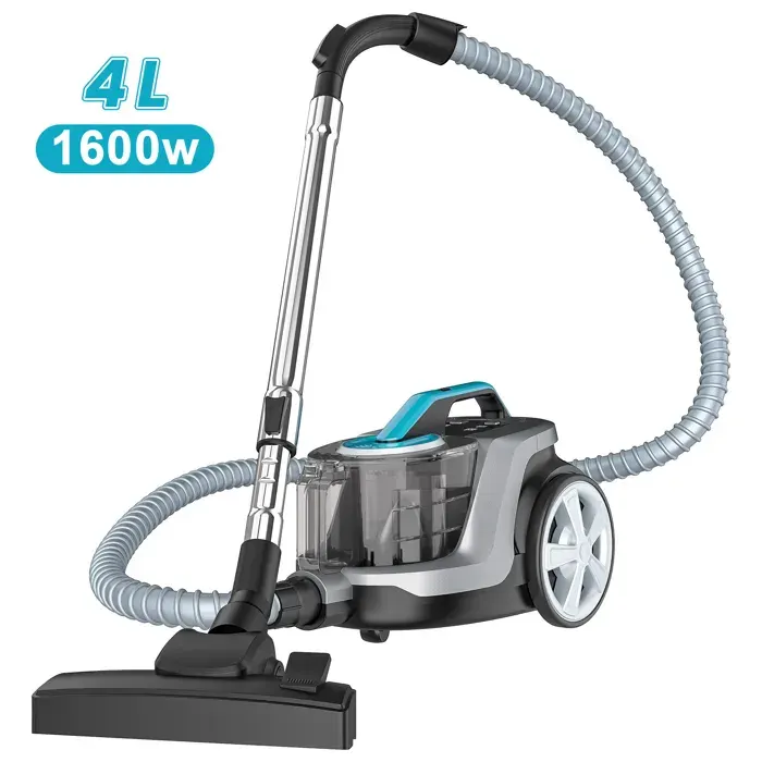 Aspirateur sans sac 1 600 W - Puissance daspiration de 15 000 Pa silencieux Bac à poussière de 4 L - Cordon dalimentation de 5 m