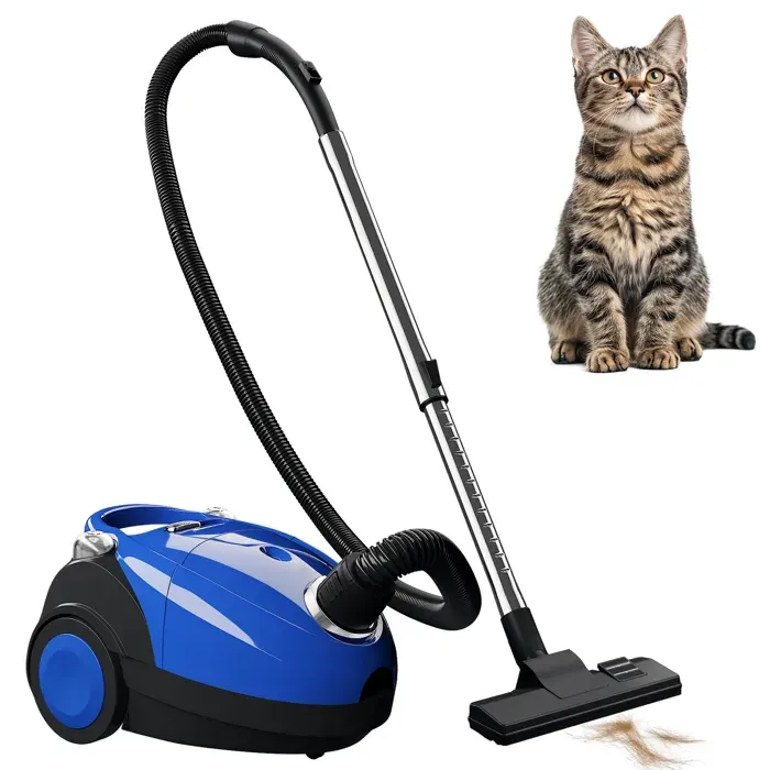 Aspirateur sans sac - 1200 W capacité 2 L efficace et léger adapté aux tapis et sols durs - Bleu