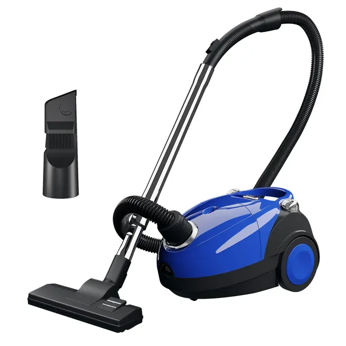 Aspirateur sans sac - 1200W Aspirateur Traîneau - 5 Niveaux daspiration réglables - Technologie cyclonique puissante - 2 Brosse