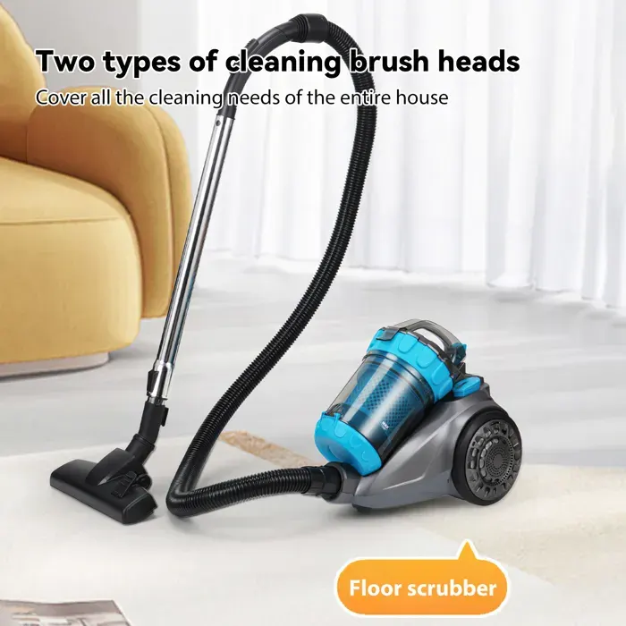 Aspirateur sans sac - 2 L/700W - Filtration en six étapes - Aspiration 17 kPa - Silencieux Aspirateur-aux sols/tapis/canapés/poils