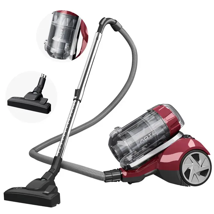 Aspirateur sans sac 2200 W - aspirateur - aspiration 15000 PA - silencieux - 4 litre - Deux en un - câble 5m -aspirateur silencieux