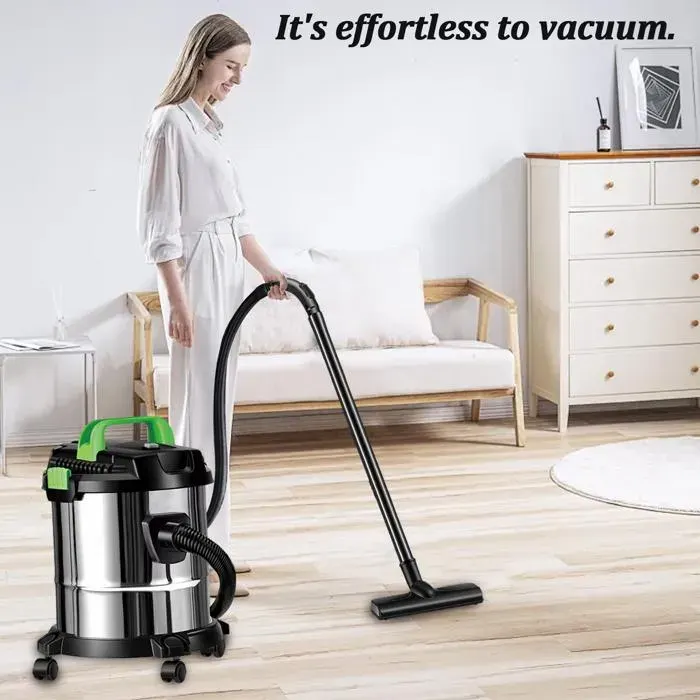 Aspirateur sans sac 2500W/16L - Silencieux - Filtration haute performance - Aspiration puissante - Sol/Tapis/Canapé/Cheveux