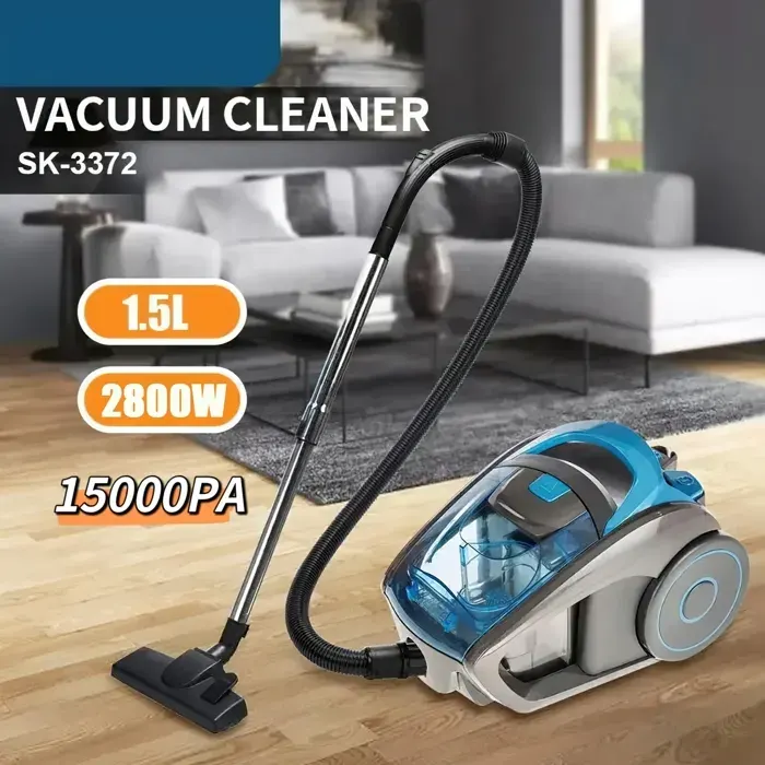 Aspirateur sans sac 2800 W 15 L aspiration 15 000 PA Haute filtration silencieux haute performance de filtration Aspirateur