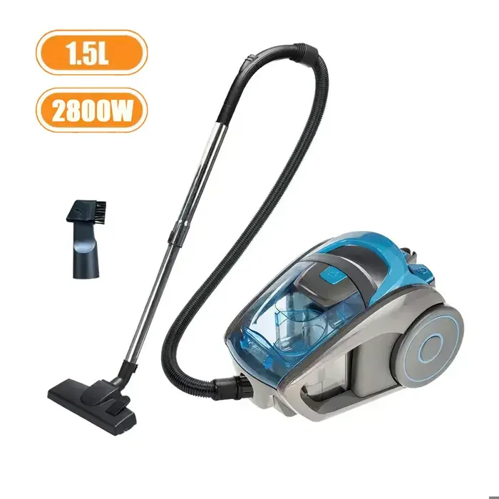 Aspirateur sans sac 2800 W - Puissance daspiration 15 000 tr/min silencieux capacité 15 L nettoie sols tapis et canapés
