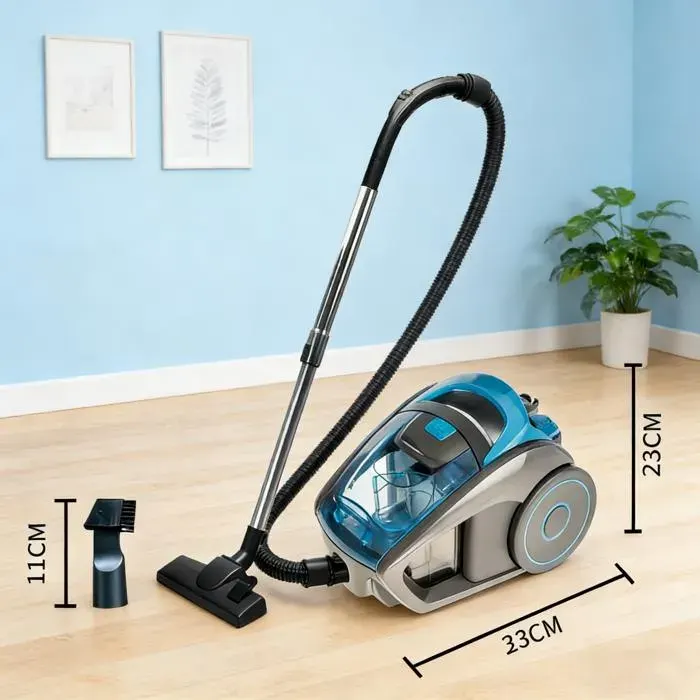 Aspirateur sans sac 2800W Aspirateur domestique multifonctionnel élimination de la poussière et des acariens aspirateur filaire