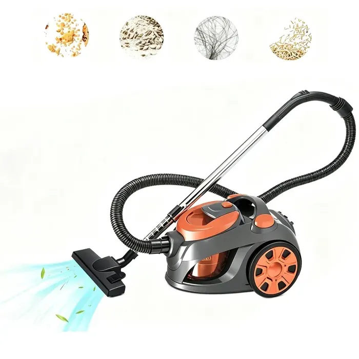 Aspirateur sans sac - 3300 W - 3 L - Haute filtration - Cordon 5 m - Maison aspirateur - Multifonction - Pour Tapis et Sols durs