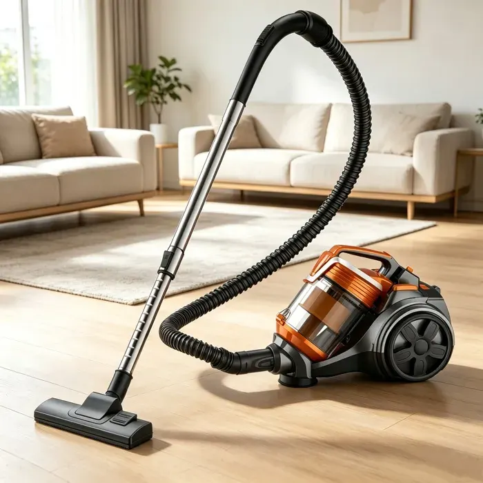 Aspirateur sans sac - 3600W - 15kPa - Cordon 5 m - Silencieux - Brosse 2 en 1 - pour Tapis et Sols durs - Aspirateur Traîneau