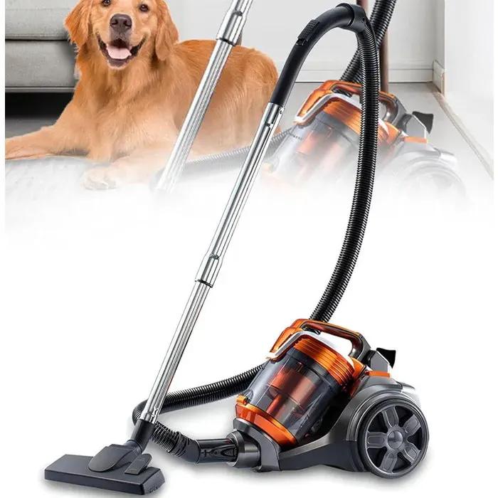 Aspirateur Sans Sac 3600W Puissant 15000Pa Aspirateur Traîneau Avec Fil 5M Multifonction + Brosse 2 En 1 Nettoyage Profond