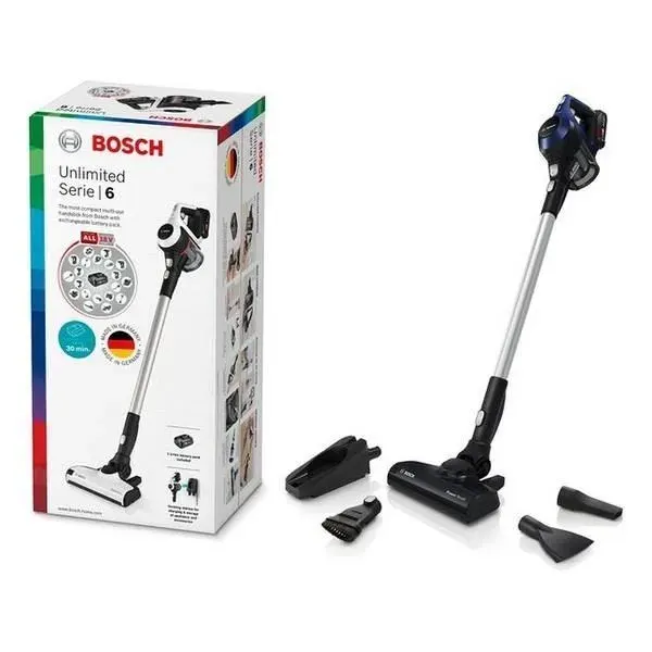Aspirateur sans sac BOSCH BBS611MAT 18V 25 Ah 03L - Bleu - Autonomie 30 min
