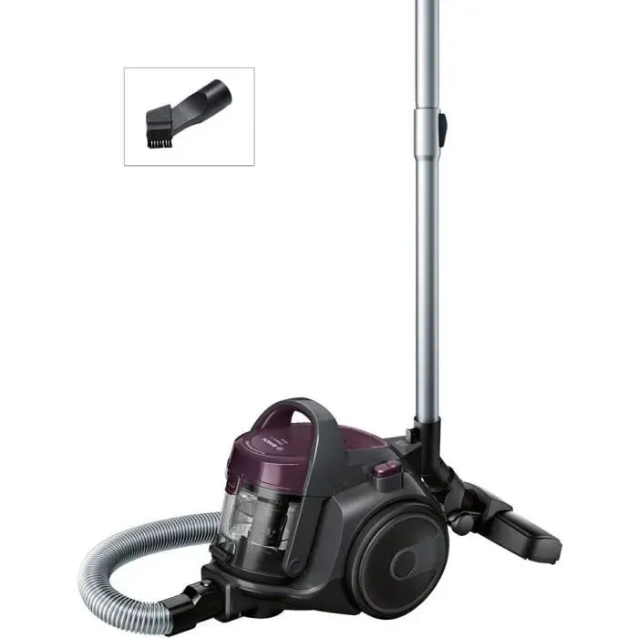 Aspirateur sans sac - Bosch - Série 2 - Ultra compact - Filtre hygiénique lavable - Léger