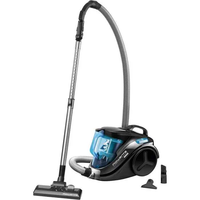 Aspirateur Sans Sac Compact Power Cyclonic 15L Turquoise Technologie Cyclonique Puissant Sols Et Tapis Pour Maison