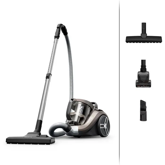Aspirateur sans sac compact - Rowenta - 5 L - Technologie cyclonique - 900 W - Filtration à 3 niveaux