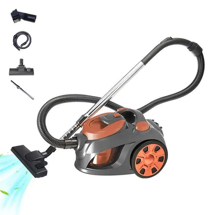 Aspirateur sans Sac Cyclonique 3300W Aspirateur Puissant 3L Réservoir à Poussière Haute filtration Nettoyer solstapis et canapés