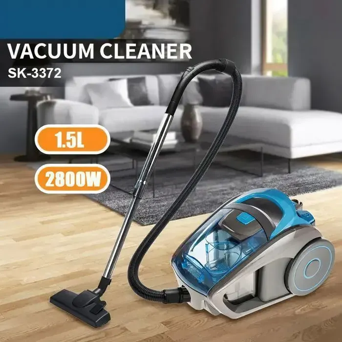 Aspirateur sans sac Haute filtration aspiration 15 000 PA silencieux 15 L 2800 W haute performance de filtration Aspirateur