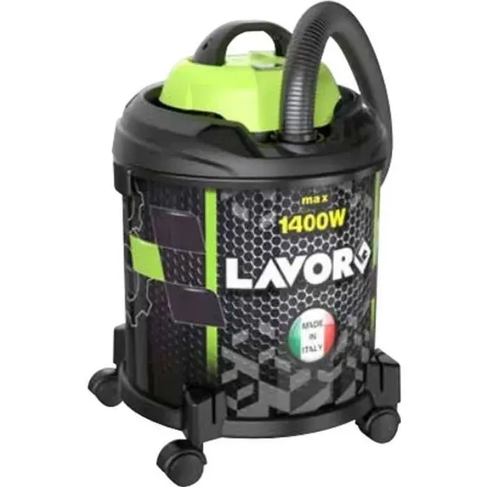 Aspirateur sans sac Lavorwash JOCKER 1400 S - Noir Vert - Sec&humide