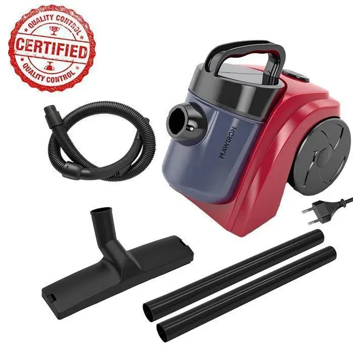 Aspirateur sans sac - MAWIRON - Compact Power XXL Classic - 1000 W - Filtration 3 étages - 2 L — coloris Rouge