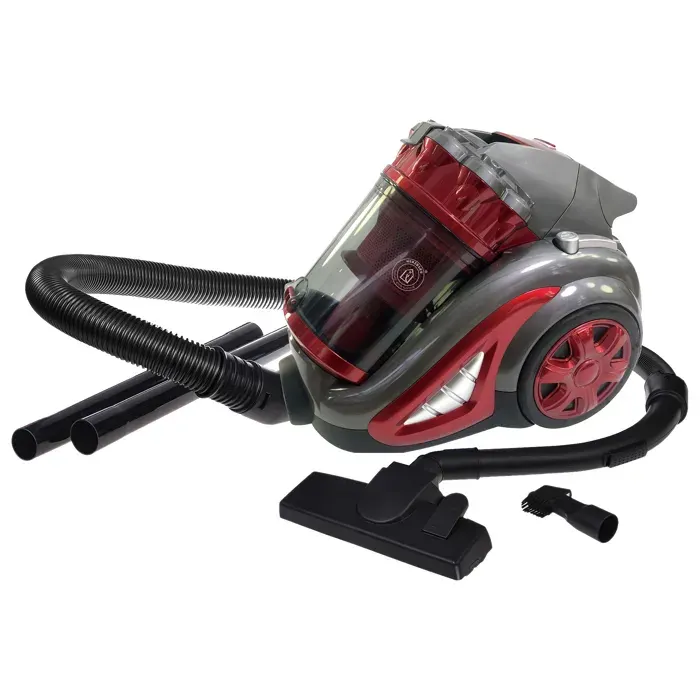 Aspirateur Sans Sac Multi-Cyclone - Herzberg - HG8047-RED - Rouge - 700W - Filtre Lavable