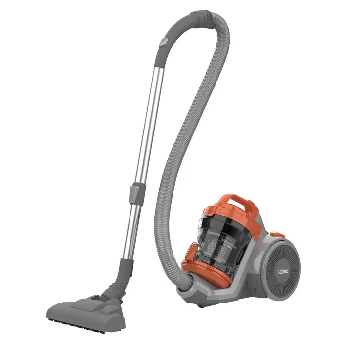 Aspirateur sans sac multicyclonique - Solac - 800W - Système multi-cyclonique - Cuve 3L - 17 kPa - Silencieux 78dB