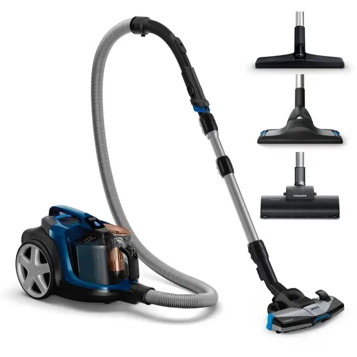 Aspirateur sans sac - PHILIPS - FC9745/09 - Aspirateur Série 7000 - 900W - PowerCyclone 8 - Bleu foncé