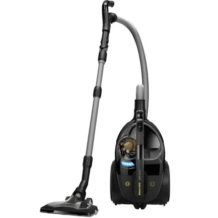 Aspirateur sans sac - Philips - Série 9000 - Brosse TriActive Ultra - 899 W - Noir