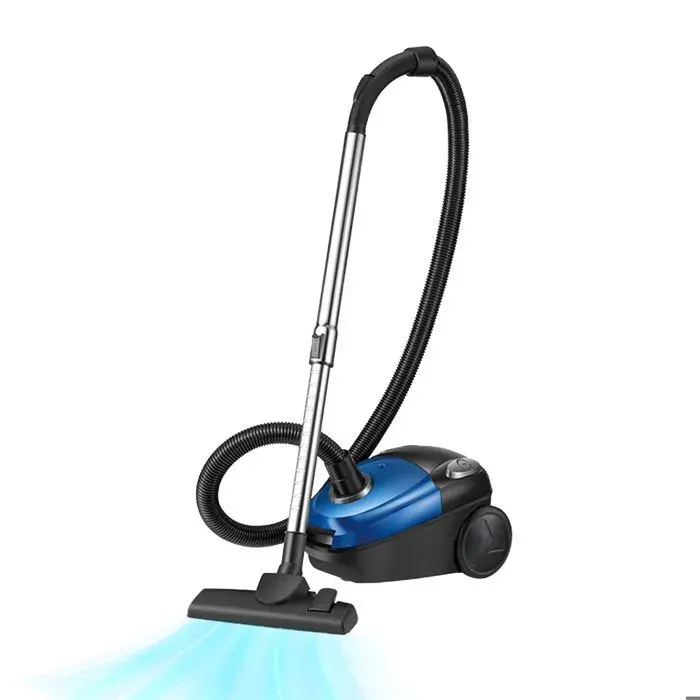 Aspirateur sans sac - Prumya - 2000 W - Silencieux haute filtration - Cordon de 45 m - 2 buses - Rallonge