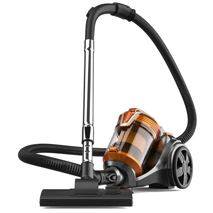 Aspirateur Sans Sac Puissant 3600W 15Kpa Aspirateur Traîneau Avec Brosse Multifonction Cordon 5M Léger Et Compact Pour Maison