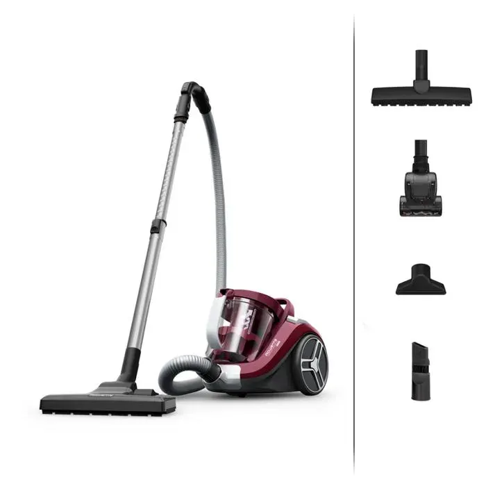 Aspirateur sans sac - Rowenta - Compact Power XXL - 900 W - 25 L - Rouge