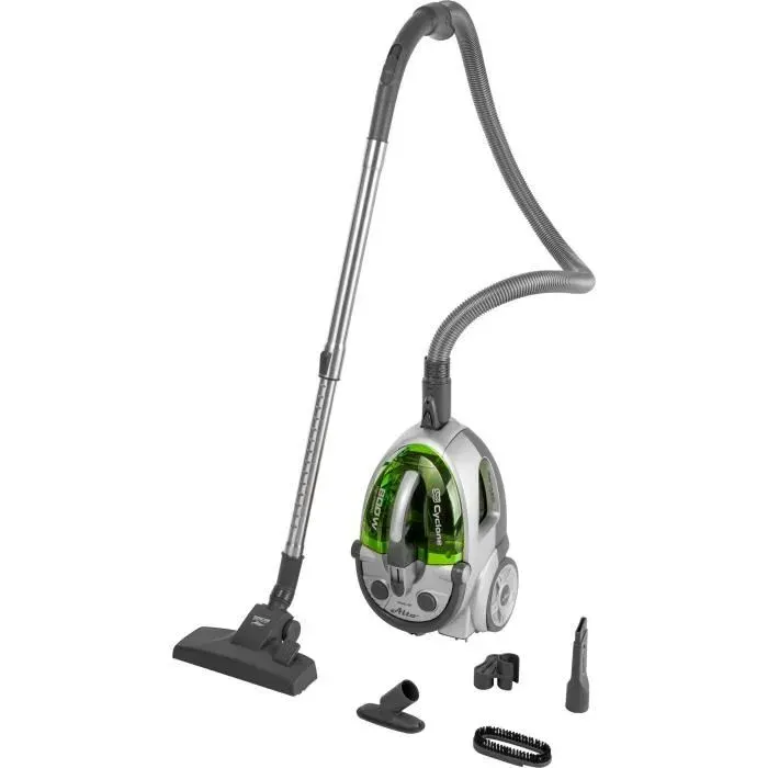 Aspirateur sans sac - SENCOR - SVC 730GR-EUE2 - Moteur ECO 800 W - 76 dBA - 15 L - Système Cyclone - Argent / Vert