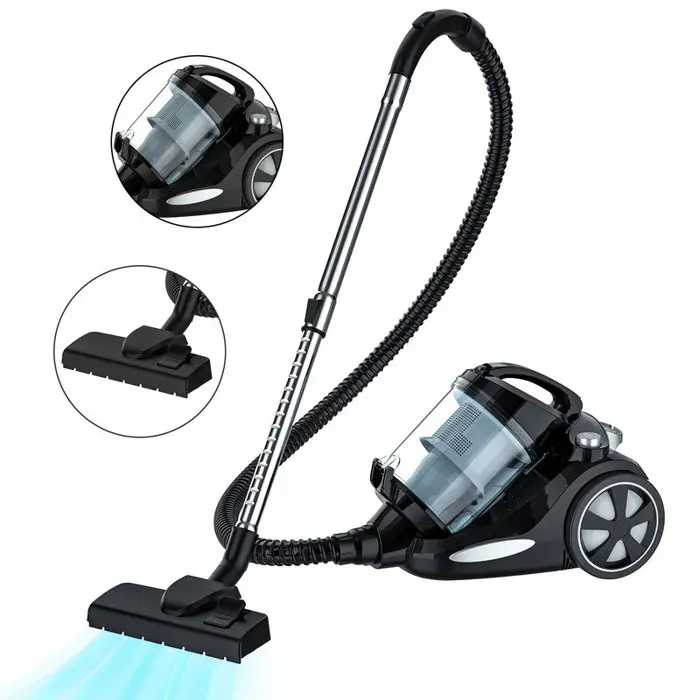 Aspirateur Traîneau 2000W Puissant Avec Sac 23Kpa Forte Aspiration Capacité 4L Moteur En Cuivre Silencieux Et Multifonction