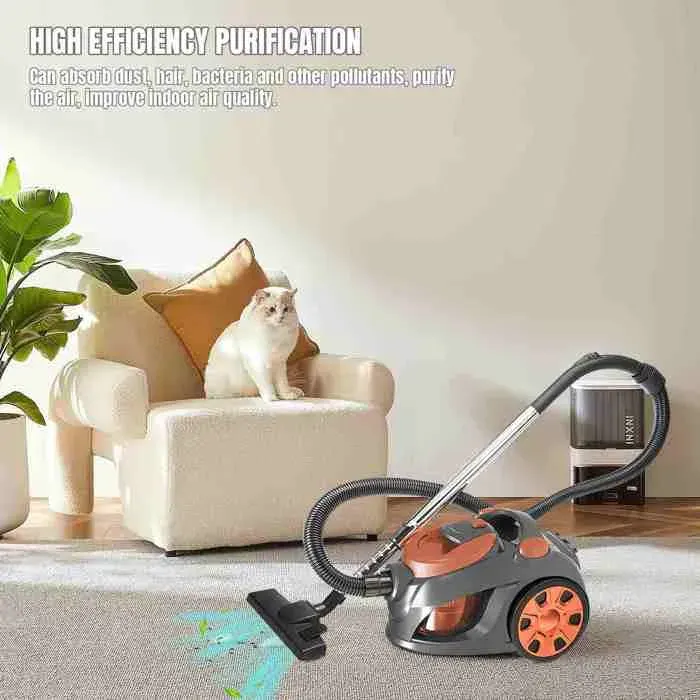 Aspirateur traîneau 3000W avec Capacité de 3L - Design Silencieux Filtre Lavable et Câble Automatique de 5m