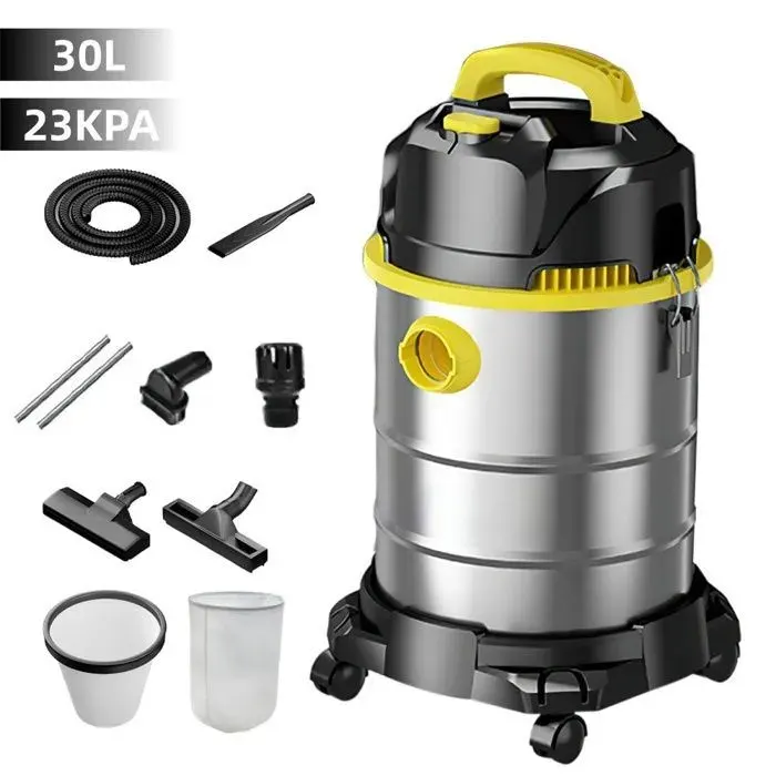 Aspirateur Traineau 3300W 3 en 1 Soufflage Humide et Sec Aspirateur Multifonctionnel 30 L 23 Kpa pour Maison Voiture Hôtel Entrepôts