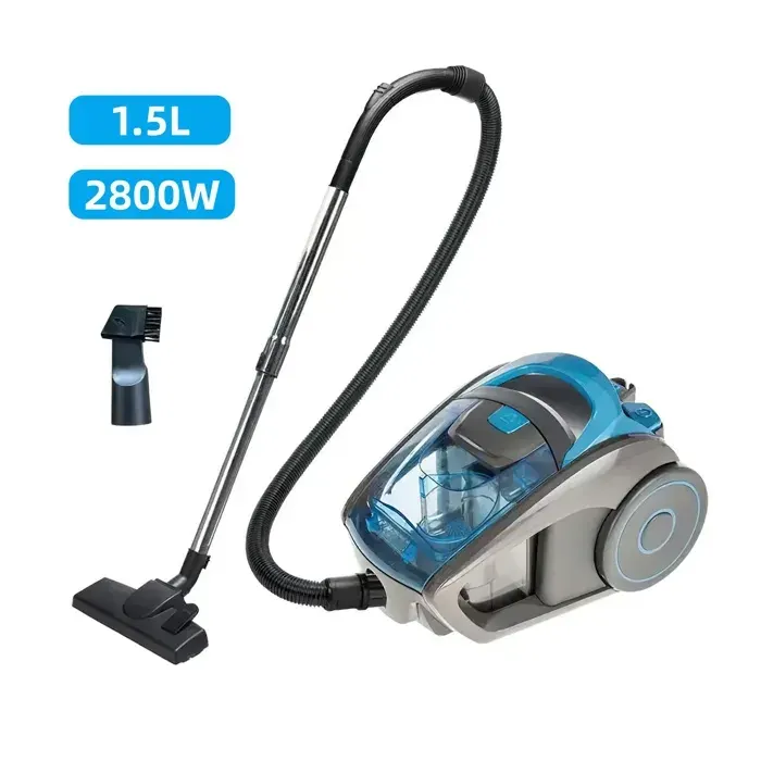 Aspirateur Traîneau avec Sac 2800 W 15L Filtration Multicyclonique Aspirateur Filaire pour Sols Durs Tapis et Poils Danimaux