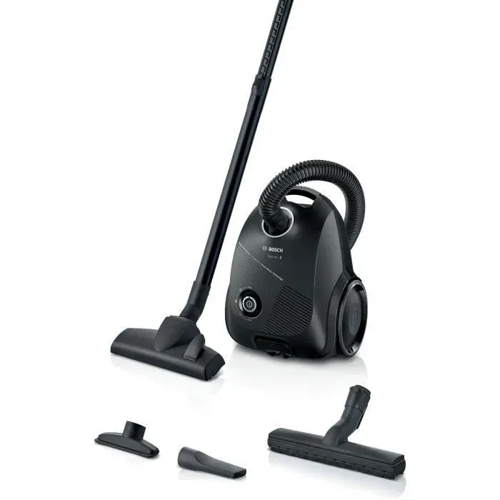 Aspirateur Traineau avec sac - BOSCH BGLS2BA1H Serie 2 - 600 W - Capacité du sac 35L - Filtre microfiltre lavable