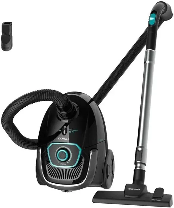 Aspirateur Traîneau avec Sac de 25 L Conga Powerbag 2500 Plus Cecotec850 W Filtration Haute Efficacité Tube Télescopique en